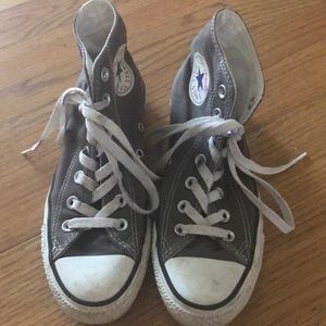 Gray high top converse!